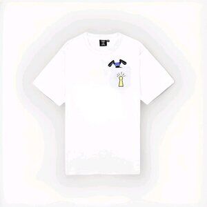 NEW TANGO HOTEL Bunny Skull Pocket TSHIRT STREET ART Logo Keyhole Embroidered XL